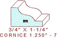 Cornice 1-1/4" - 7 Cornice 1-1/4" - 7