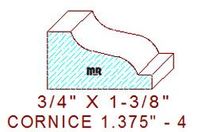 Cornice 1-3/8" - 4 Cornice 1-3/8" - 4