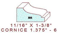 Cornice 1-3/8" - 6 Cornice 1-3/8" - 6
