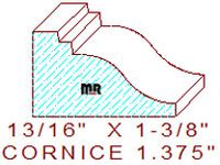 Cornice 1-3/8" Cornice 1-3/8"