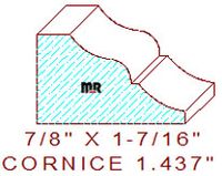 Cornice 1-7/16" Cornice 1-7/16"