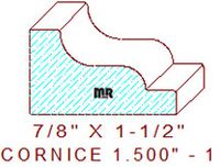 Cornice 1-1/2" - 1 Cornice 1-1/2" - 1