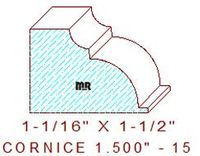 Cornice 1-1/2" - 15 Cornice 1-1/2" - 15