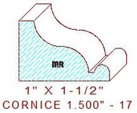 Cornice 1-1/2" - 17 Cornice 1-1/2" - 17