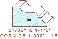 Cornice 1-1/2" - 18 Cornice 1-1/2" - 18