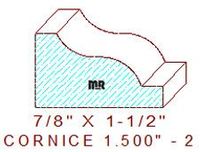 Cornice 1-1/2" - 2 Cornice 1-1/2" - 2