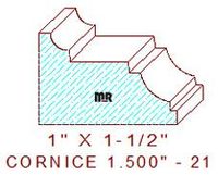 Cornice 1-1/2" - 21 Cornice 1-1/2" - 21