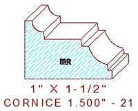 Cornice 1-1/2" - 21 