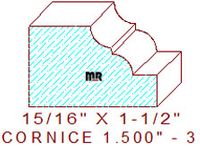 Cornice 1-1/2" - 3 Cornice 1-1/2" - 3