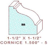 Cornice 1-1/2" - 5 Cornice 1-1/2" - 5