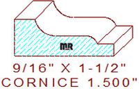 Cornice 1-1/2" Cornice 1-1/2"