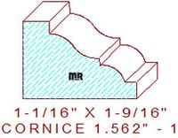 Cornice 1-9/16" - 1 Cornice 1-9/16" - 1