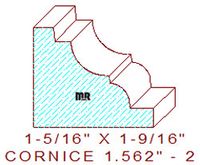 Cornice 1-9/16" - 2 Cornice 1-9/16" - 2