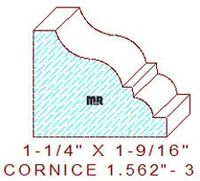 Cornice 1-9/16" - 3 Cornice 1-9/16" - 3