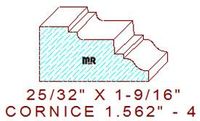 Cornice 1-9/16" - 4 