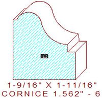 Cornice 1-9/16" - 6 Cornice 1-9/16" - 6