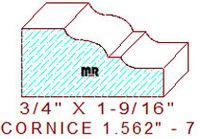 Cornice 1-9/16" - 7 Cornice 1-9/16" - 7
