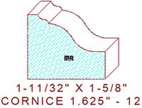 Cornice 1-5/8" - 12 Cornice 1-5/8" - 12