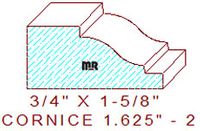 Cornice 1-5/8" - 2 Cornice 1-5/8" - 2