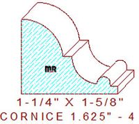 Cornice 1-5/8" - 4 Cornice 1-5/8" - 4