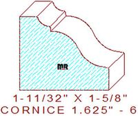 Cornice 1-5/8" - 6 Cornice 1-5/8" - 6