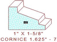 Cornice 1-5/8" - 7 Cornice 1-5/8" - 7