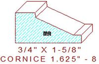 Cornice 1-5/8" - 8