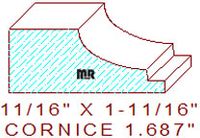 Cornice 1-11/16" Cornice 1-11/16"