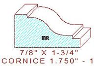 Cornice 1-3/4" - 1 Cornice 1-3/4" - 1