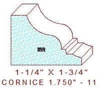 Cornice 1-3/4" - 11 Cornice 1-3/4" - 11