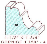Cornice 1-3/4" - 4 Cornice 1-3/4" - 4