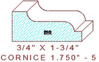 Cornice 1-3/4" - 5 Cornice 1-3/4" - 5