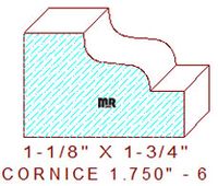 Cornice 1-3/4" - 6 Cornice 1-3/4" - 6