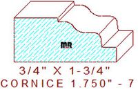 Cornice 1-3/4" - 7 Cornice 1-3/4" - 7