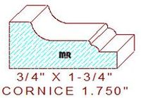 Cornice 1-3/4" Cornice 1-3/4"