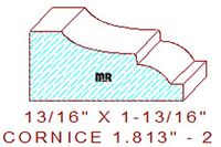Cornice 1-13/16" - 2 Cornice 1-13/16" - 2