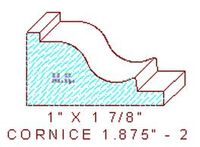 Cornice 1-7/8" - 2 Cornice 1-7/8" - 2
