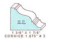 Cornice 1-7/8" - 3 Cornice 1-7/8" - 3