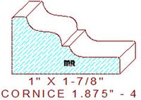 Cornice 1-7/8" - 4 Cornice 1-7/8" - 4