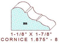 Cornice 1-7/8" - 8 Cornice 1-7/8" - 8