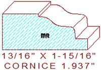 Cornice 1-15/16" Cornice 1-15/16"