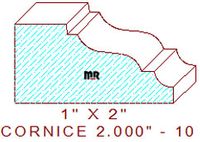 Cornice 2" - 10 Cornice 2" - 10