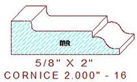 Cornice 2" - 16 Cornice 2" - 16