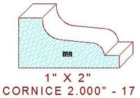 Cornice 2" - 17 Cornice 2" - 17