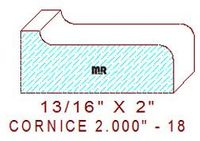 Cornice 2" - 18 Cornice 2" - 18
