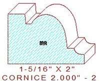Cornice 2" - 2 Cornice 2" - 2