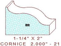 Cornice 2" - 21 Cornice 2" - 21