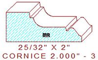 Cornice 2" - 3 Cornice 2" - 3