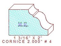 Cornice 2" - 4 Cornice 2" - 4