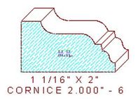 Cornice 2" - 6 Cornice 2" - 6